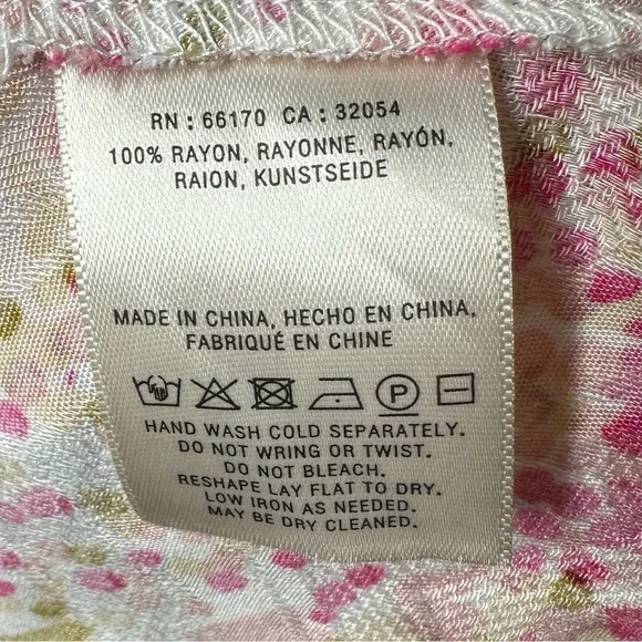 Anthropologie Maeve‎ Bretta Gathered Pattern Tank Top XS - Picture 5 of 6